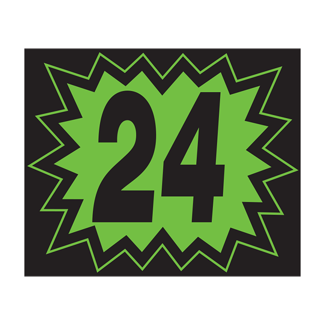 Window Sticker - Blasts - Black/Green