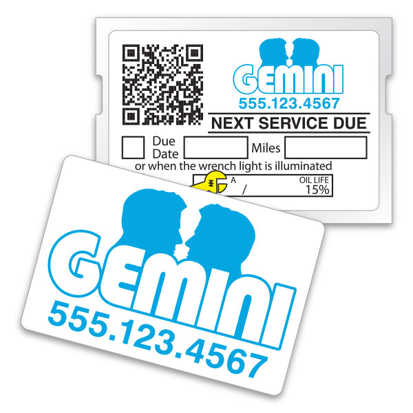 Double Sided Light Adhesive Labels - Custom ROLL Long - Qty. 1 Each