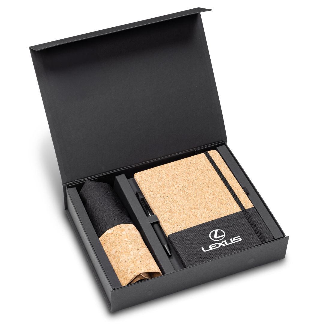 Cousteau Journal Gift Set w/Pen & Drawstring Tote