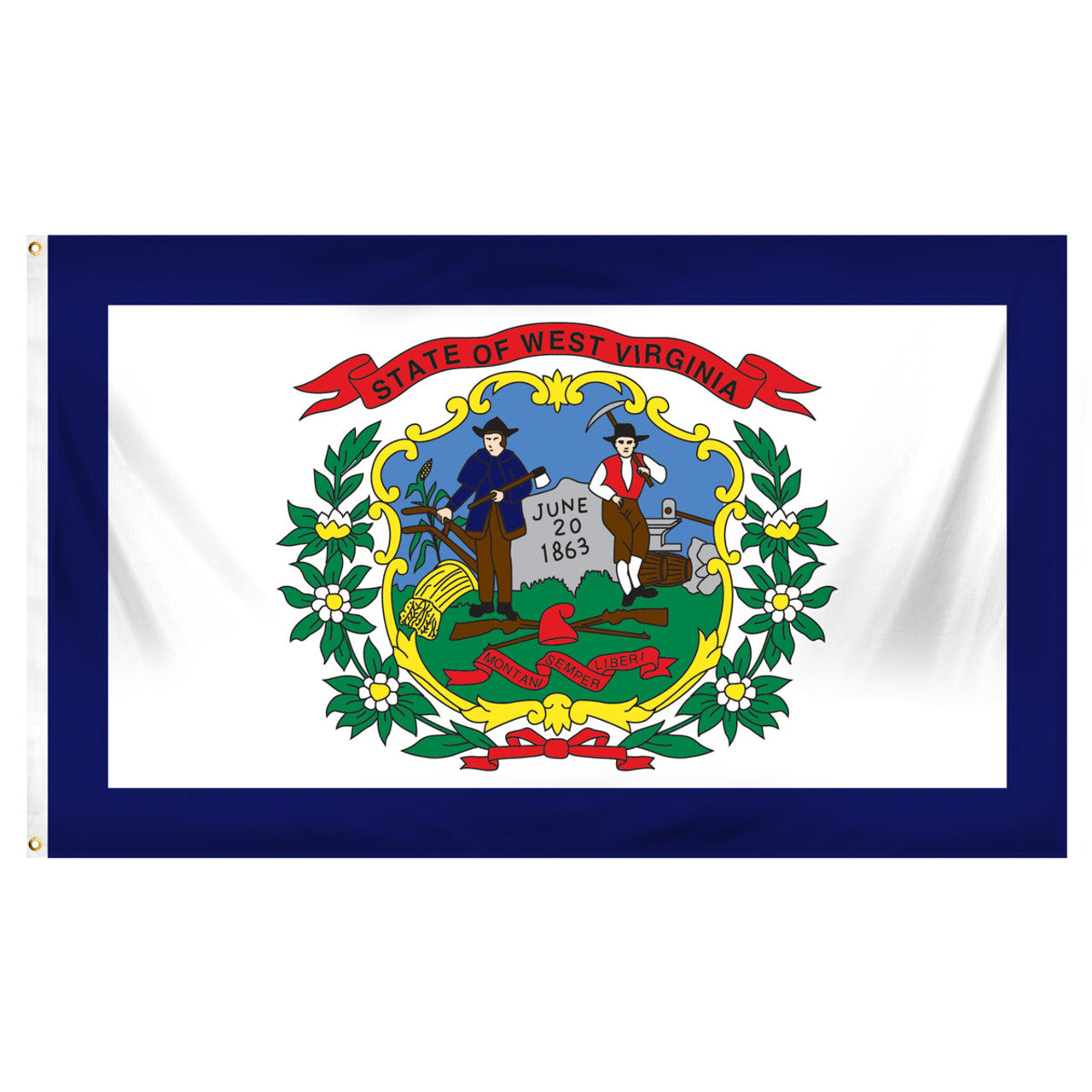 West Virginia State Flag - 3' x 5'