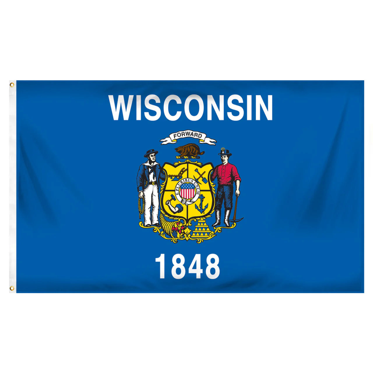Wisconsin State Flag - 3' x 5'
