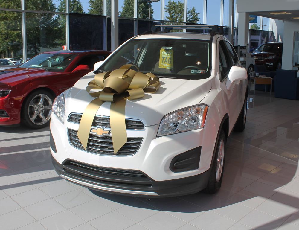 30" Magnetic Car Bow - Gold