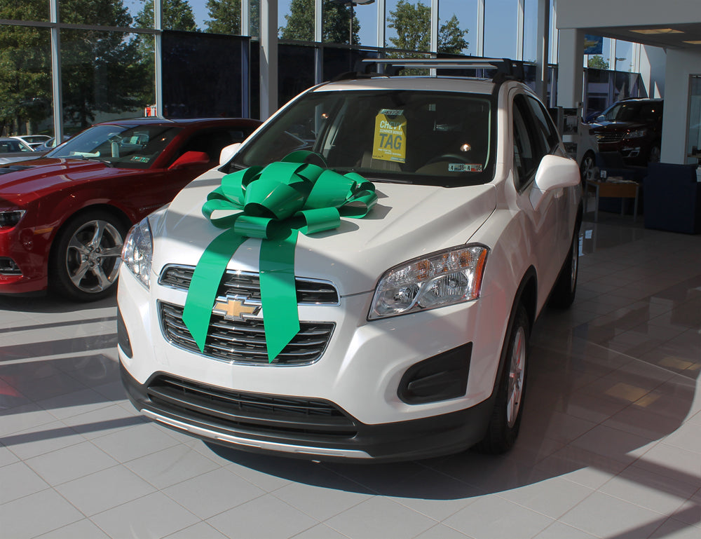 30" Magnetic Car Bow - Green