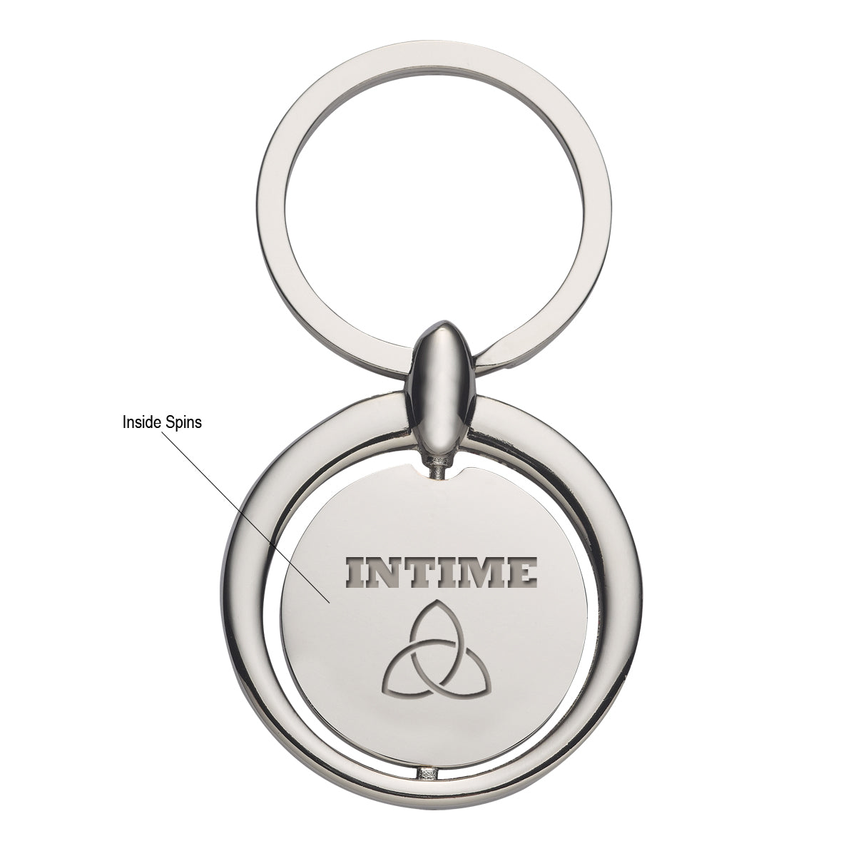 Circular Metal Key Chain