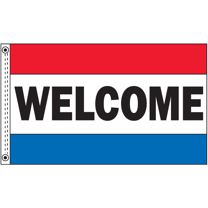 Premium Nylon Flag - Welcome