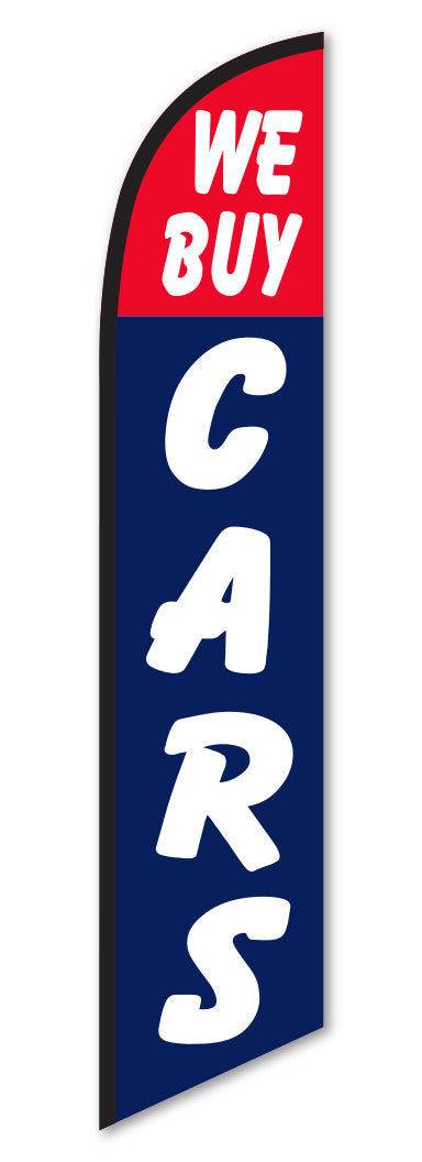 Swooper Flag - We Buy Cars - Flag Only
