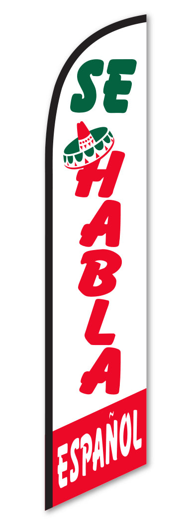 Swooper Flag - Se Habla Espanol - Flag Only