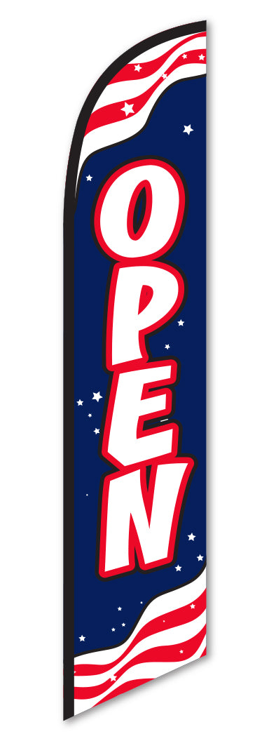 Swooper Flag - Open (Patriotic) - Flag Only