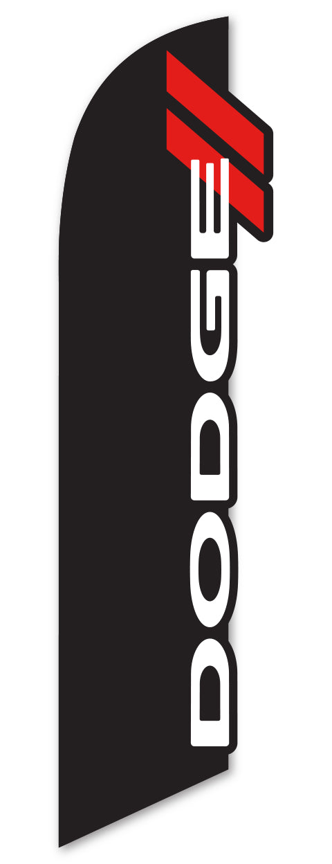 3-D Swooper Flag - Dodge
