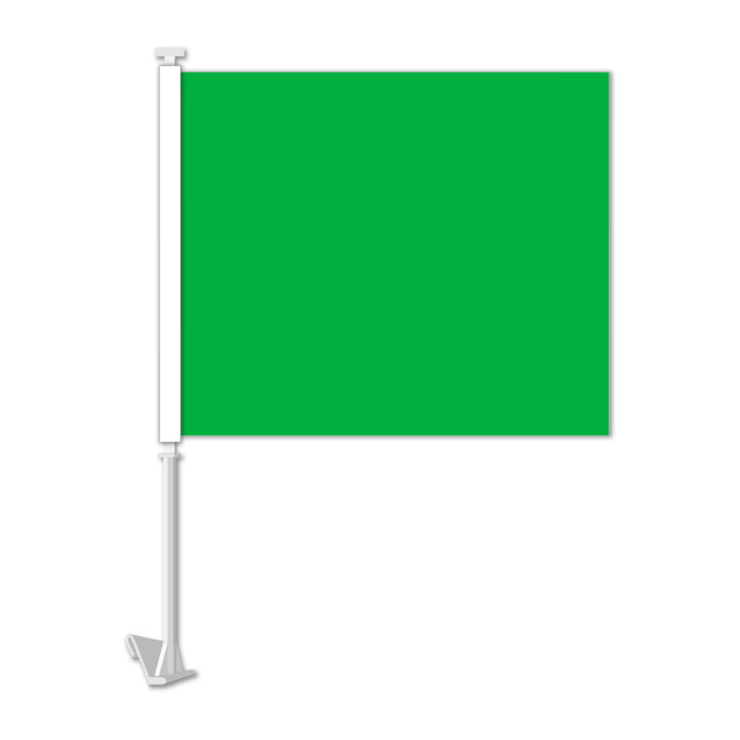 Clip On Window Flag - Green