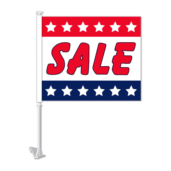 Clip On Window Flag - Sale (stars)