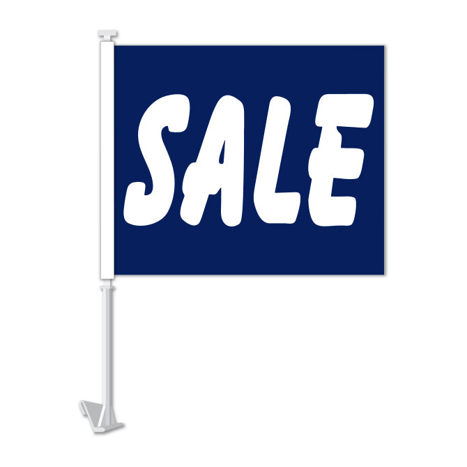 Clip On Window Flag - SALE (blue)