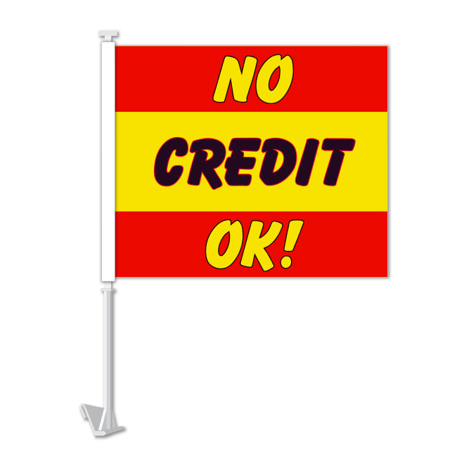 Clip On Window Flag - No Credit OK!