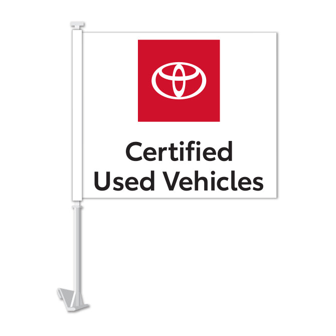 Clip On Window Flag - Toyota Certified Used Vehicles
