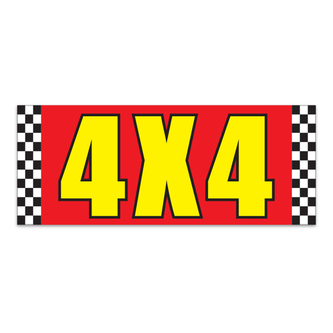 Windshield Banner - 4 X 4