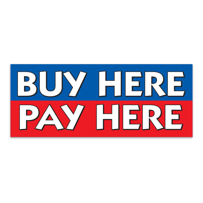 Windshield Banner - Buy Here Pay Here