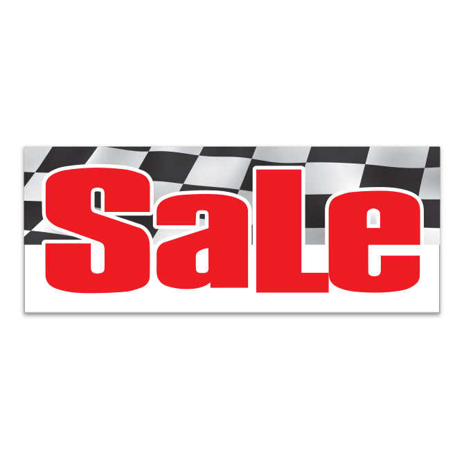 Windshield Banner - Sale (Checkered)