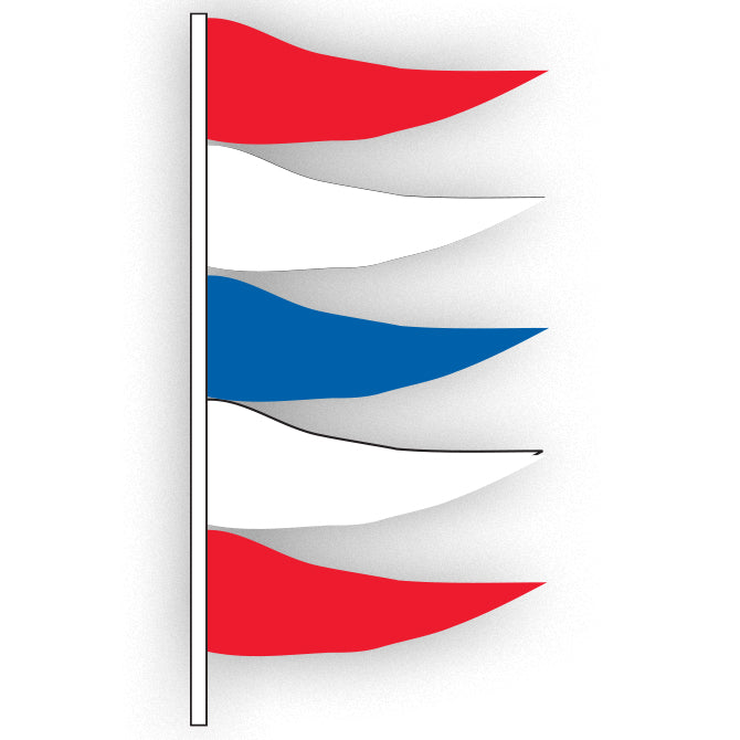 Antenna Flag - Red,White,Blue Plasticloth