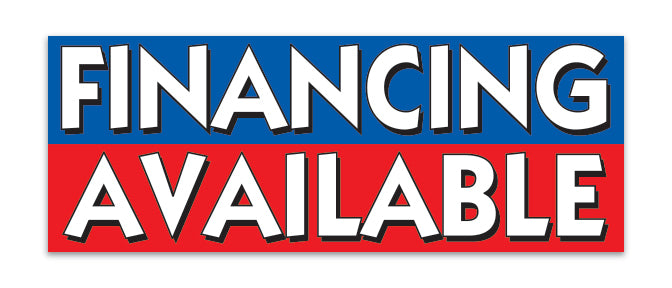 Giant Fabric Banner - Financing Available