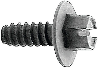 License Plate Screws - Slotted Hex, Washer Head