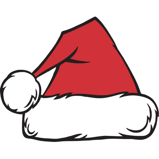 Santa Hat Holiday Decal