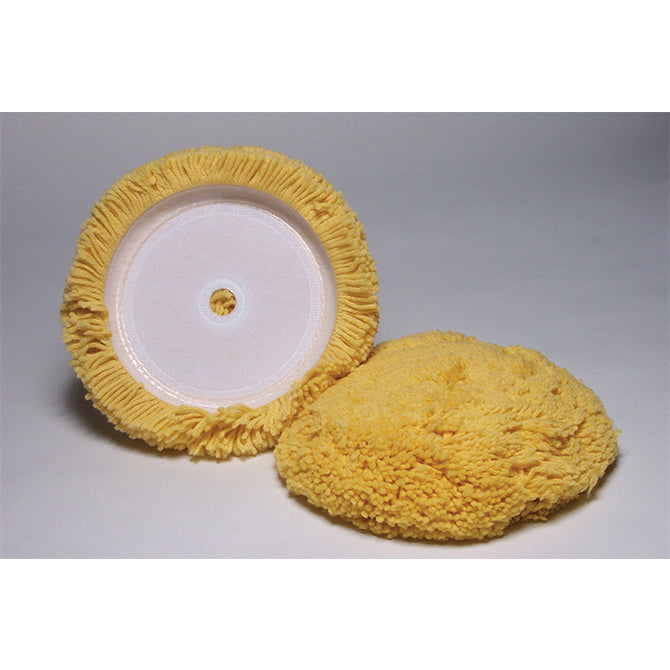 Velcro Yellow Wool Lt. Cut Buffing Pad