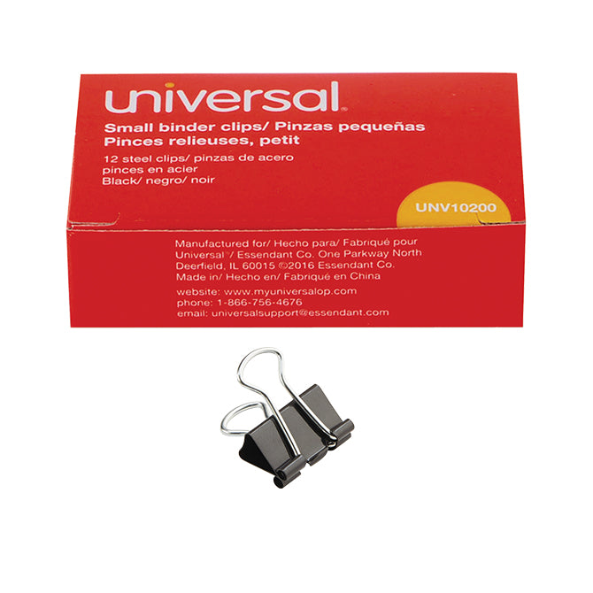 Binder Clips - Small - Qty. 12 Per Box, 12 Boxes per Pack