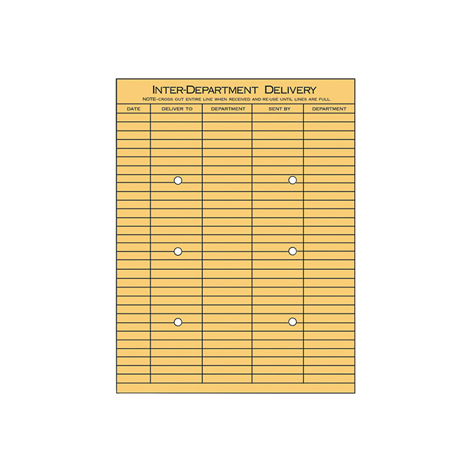 Interoffice Envelope - 10" x 13" - Qty.100 per Box
