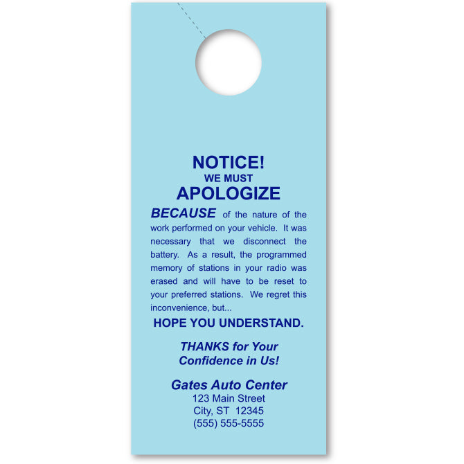 Custom Hang Tags