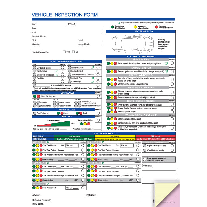 Multi-Point Vehicle Inspection - Vehicle Impression