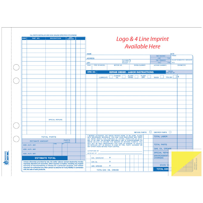 Repair Order - Plain