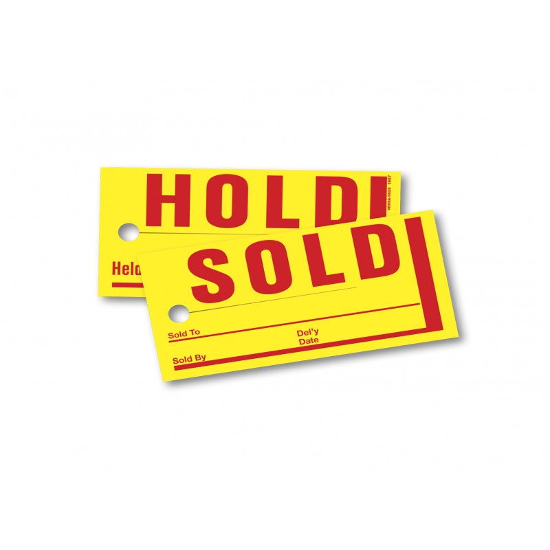 Mini Sold / Hold Tags