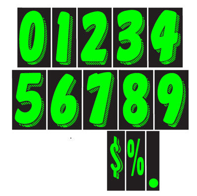 adhesive windshield numbers