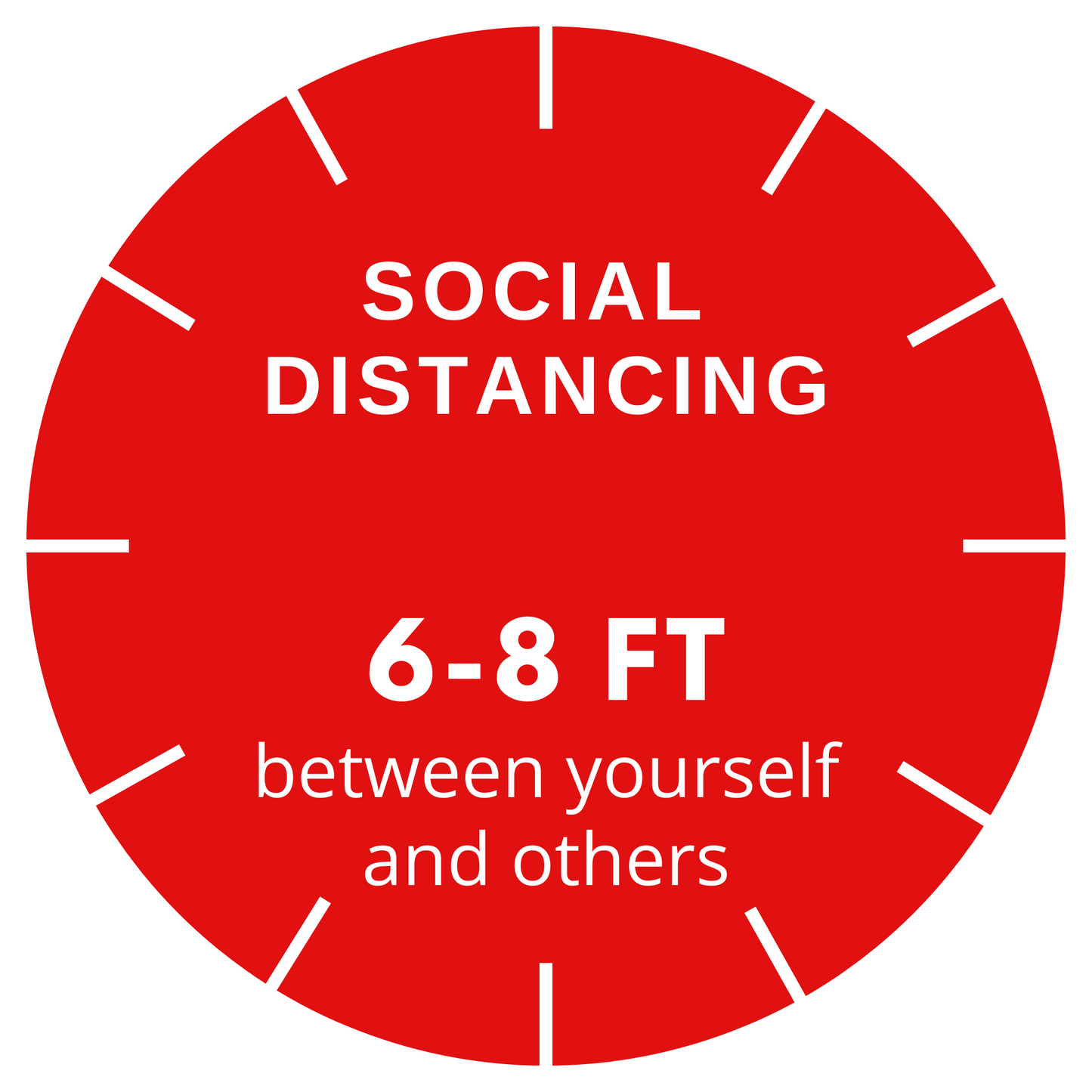 Social Distancing Floor Graphics