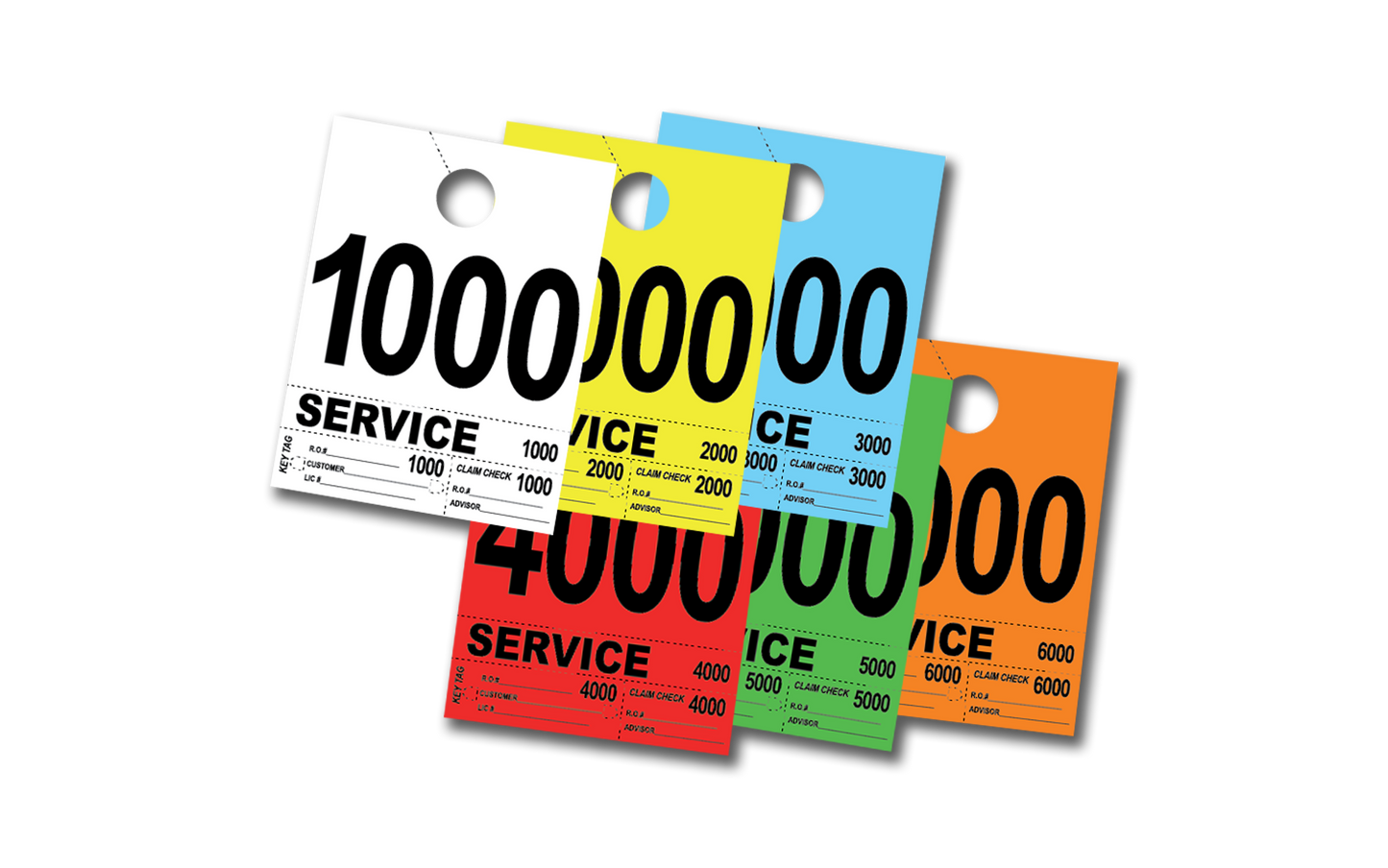 Heavy Brite 4 Part Service Dispatch Numbers