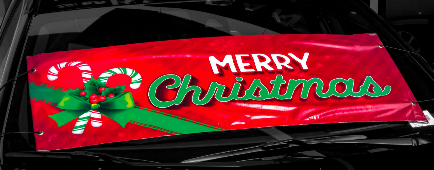 Holiday Windshield Banner