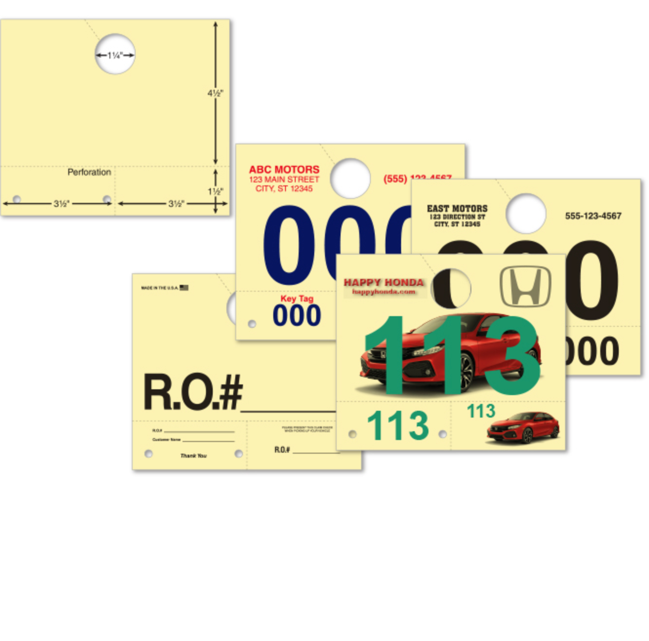 Custom RL-78 Dispatch Numbers - 7"x6"- 1 Each