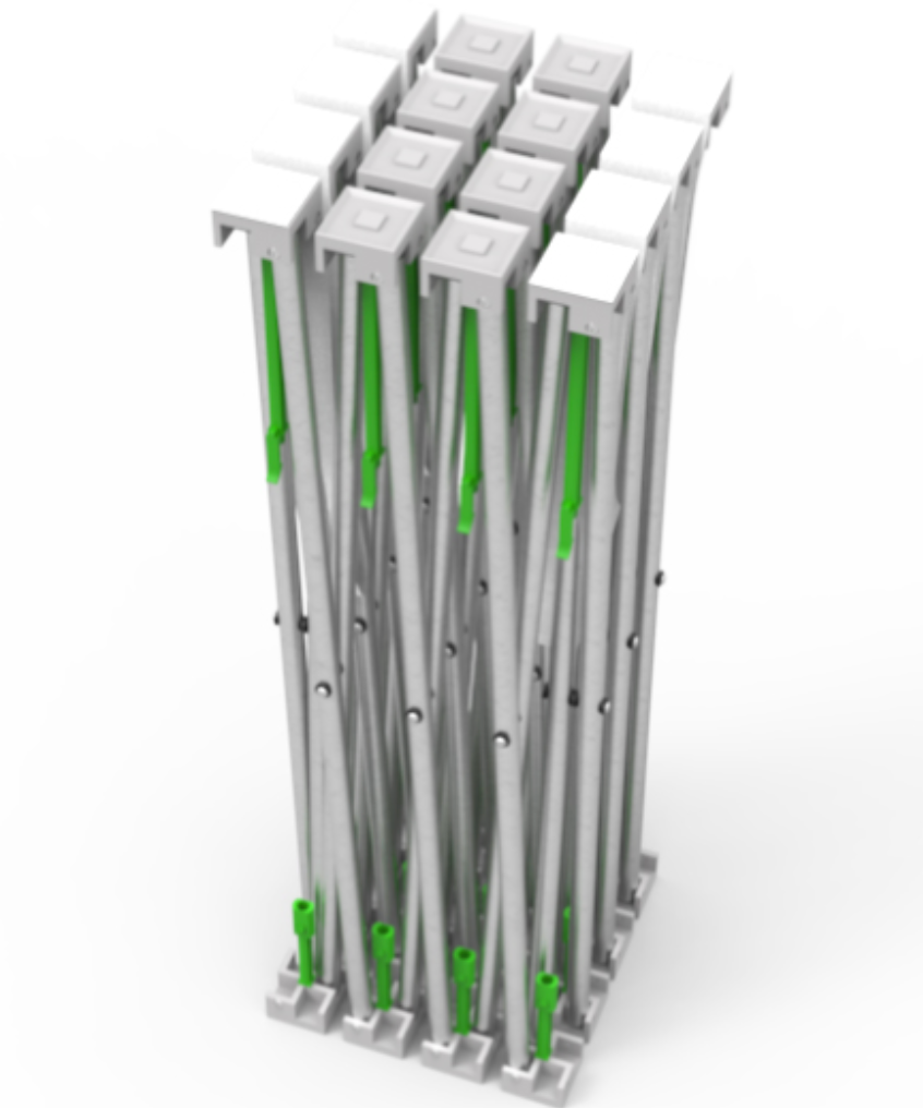 8ft Straight Velcro Fabric Pop Up Display