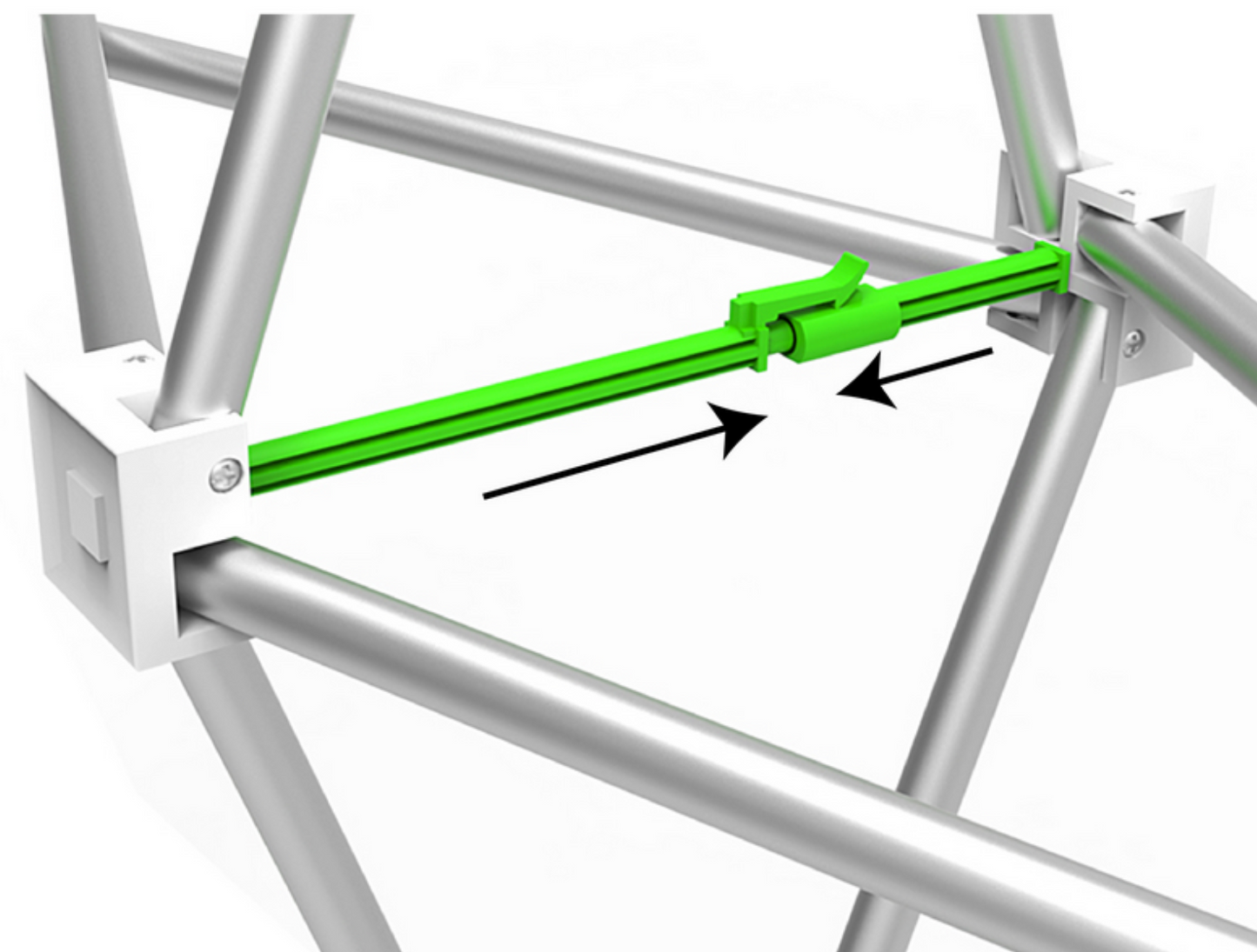 8ft Straight Velcro Fabric Pop Up Display