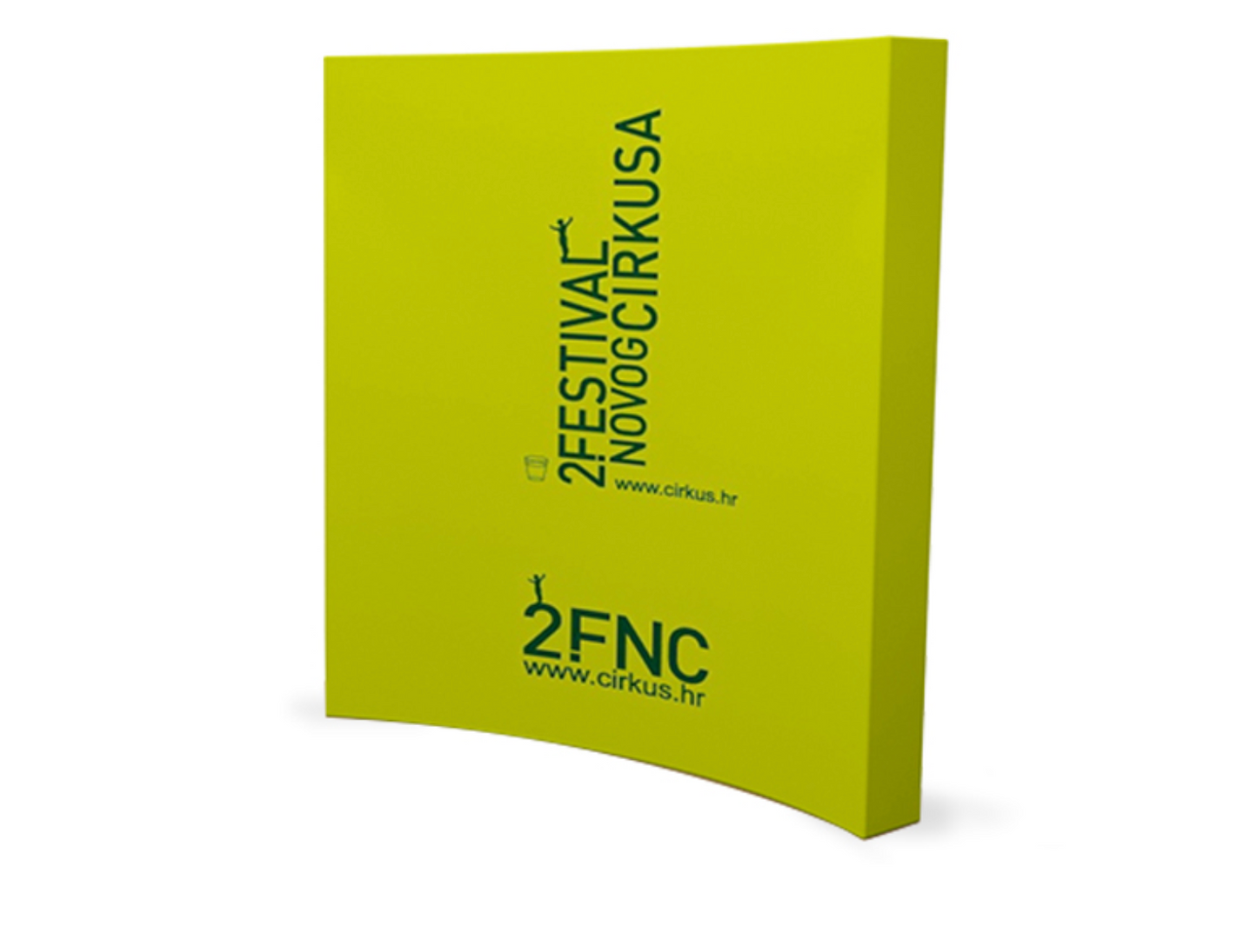 8ft Curve Velcro Fabric Pop Up Display