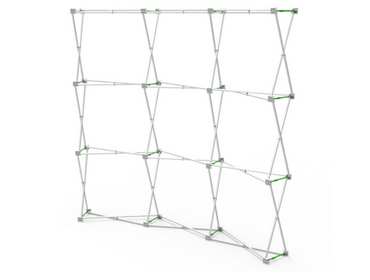 8ft Curve Velcro Fabric Pop Up Display