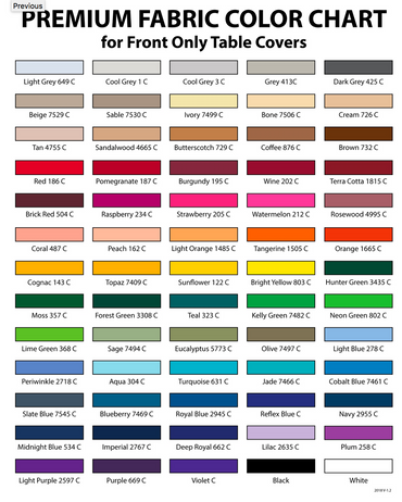 4 Sided Standard Table Throw (Front Print Only) Dye Sublimation