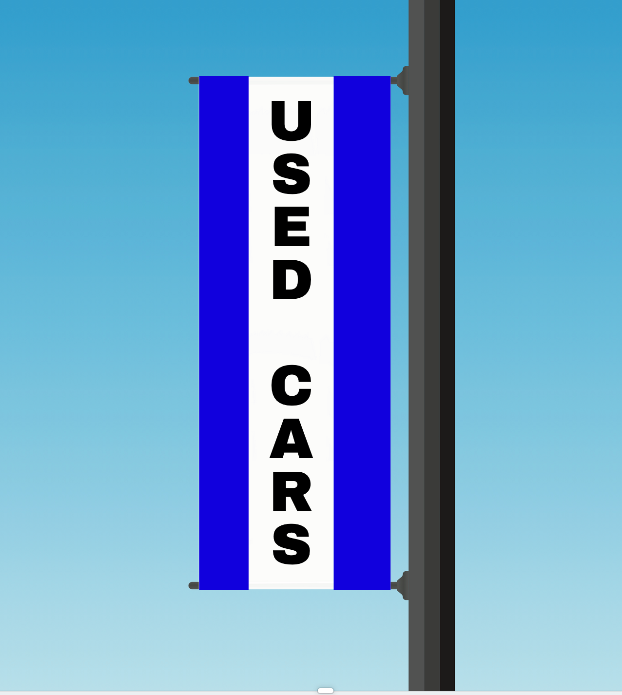 Blue and White "Used Cars"