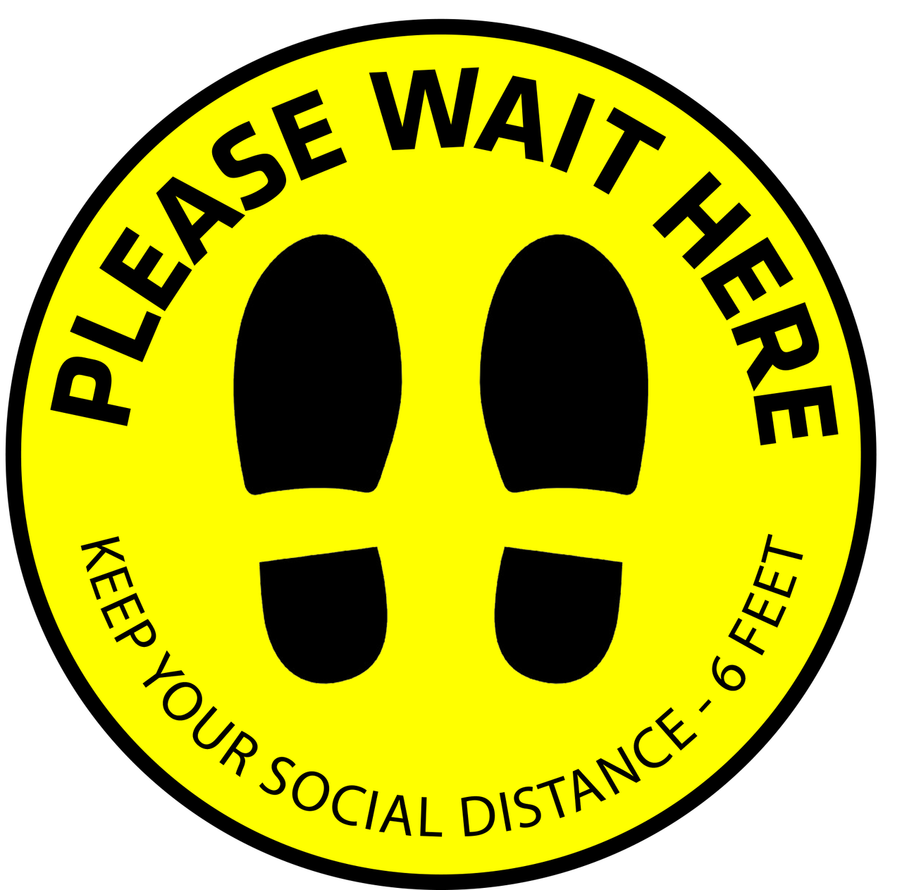 Social Distancing Floor Graphics