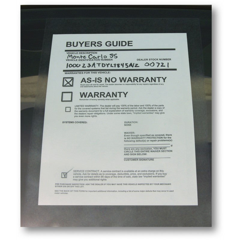 Window Jacket Form Holders