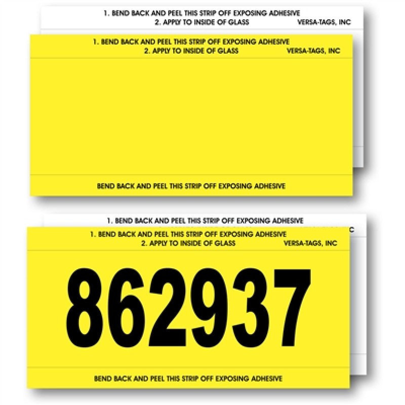 Stock Number Mini Signs