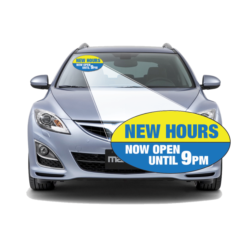 Custom Windshield Ovals