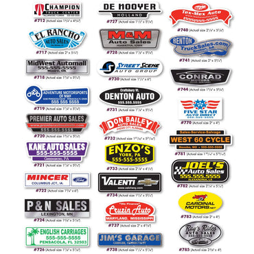 Decals - Domed Standard Dealer-Cals