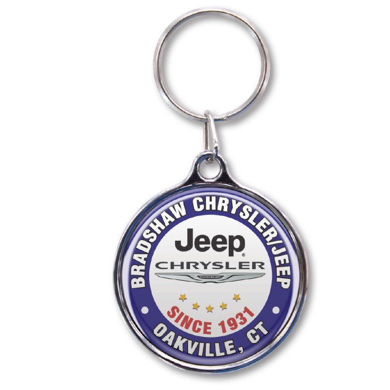 Domed Chrome Plated Key Tags