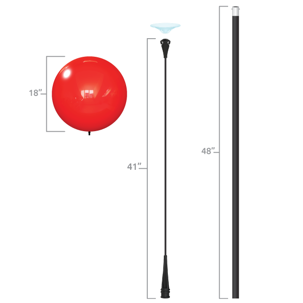 Xtreme Weather Reusable Balloon -  (1) Balloon Pole Kit